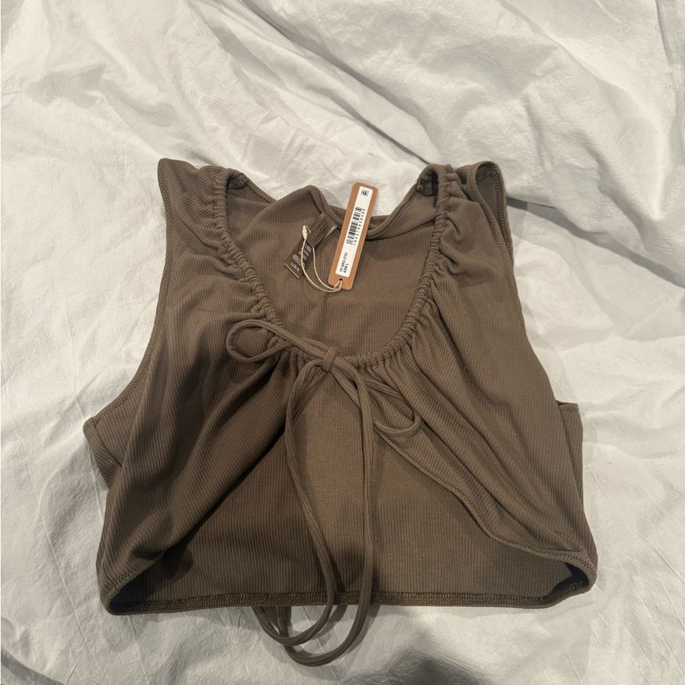 Skims soft lounge cropped top